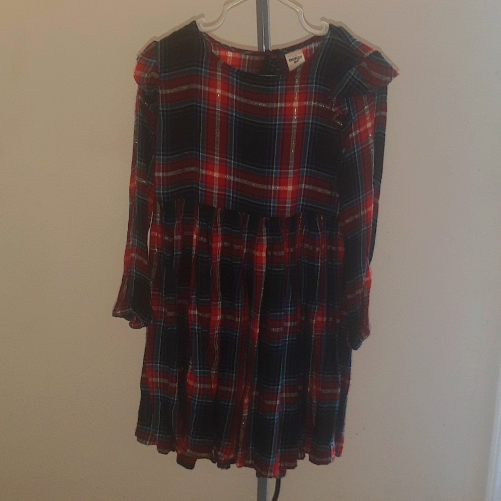 Girls Plaid Holiday Dress